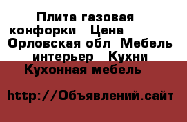 Плита газовая 4 конфорки › Цена ­ 2 000 - Орловская обл. Мебель, интерьер » Кухни. Кухонная мебель   